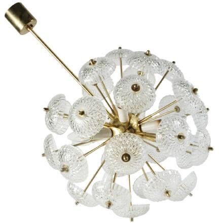Vintage Sputnik Dandelion Chandelier