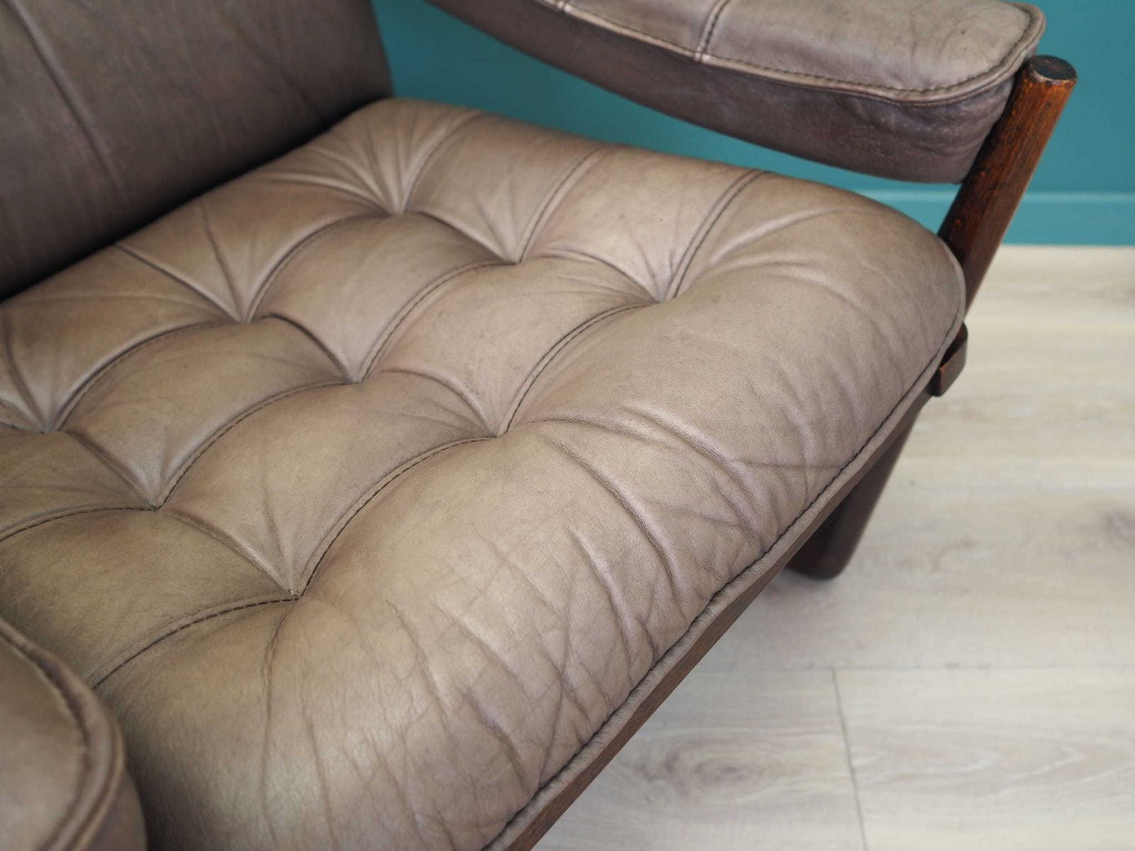 Meubels Leren Fauteuil, Deens Design, Jaren 1960, Geproduceerd Door Genega Møbler photo
