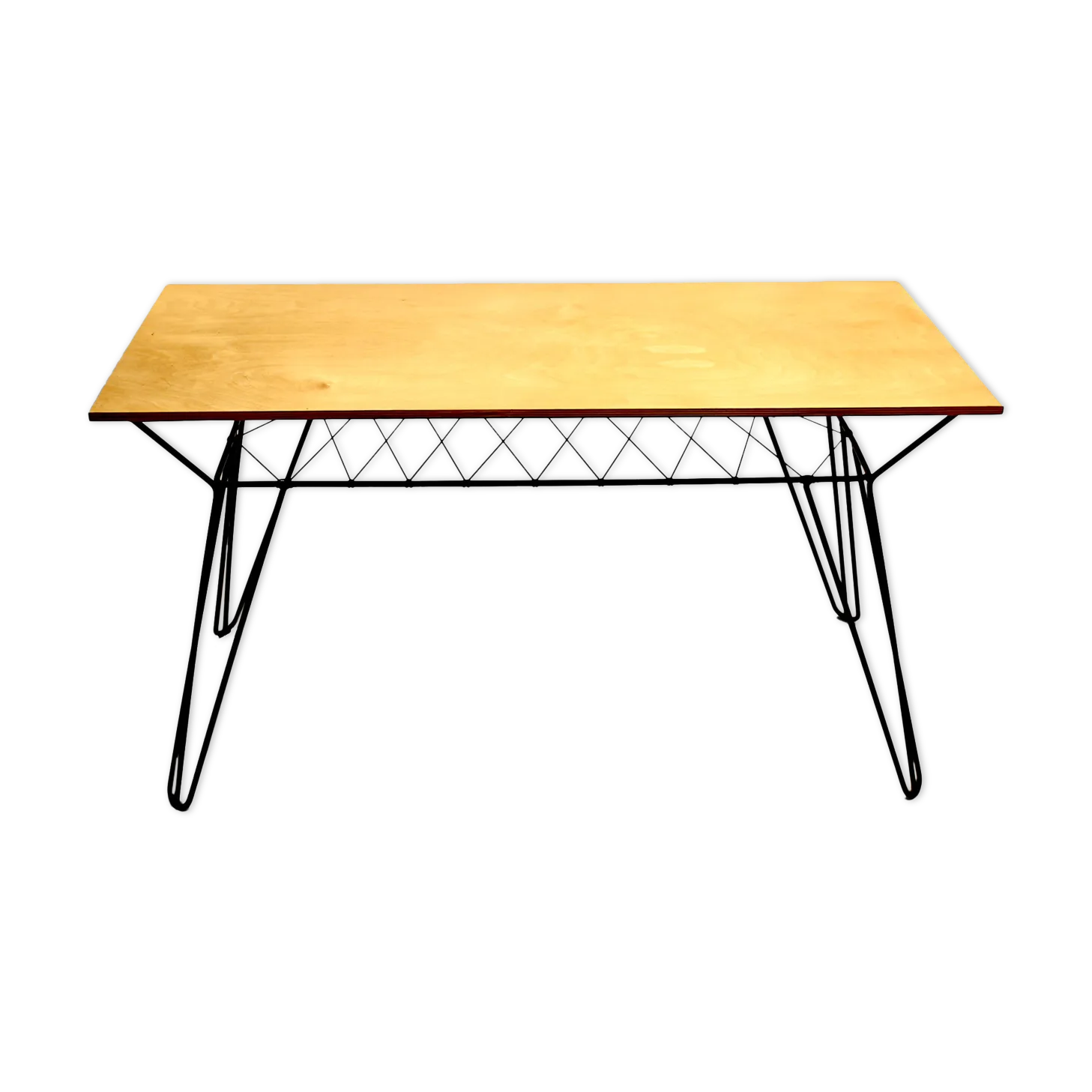 Coffee Table In Wood And Metal
