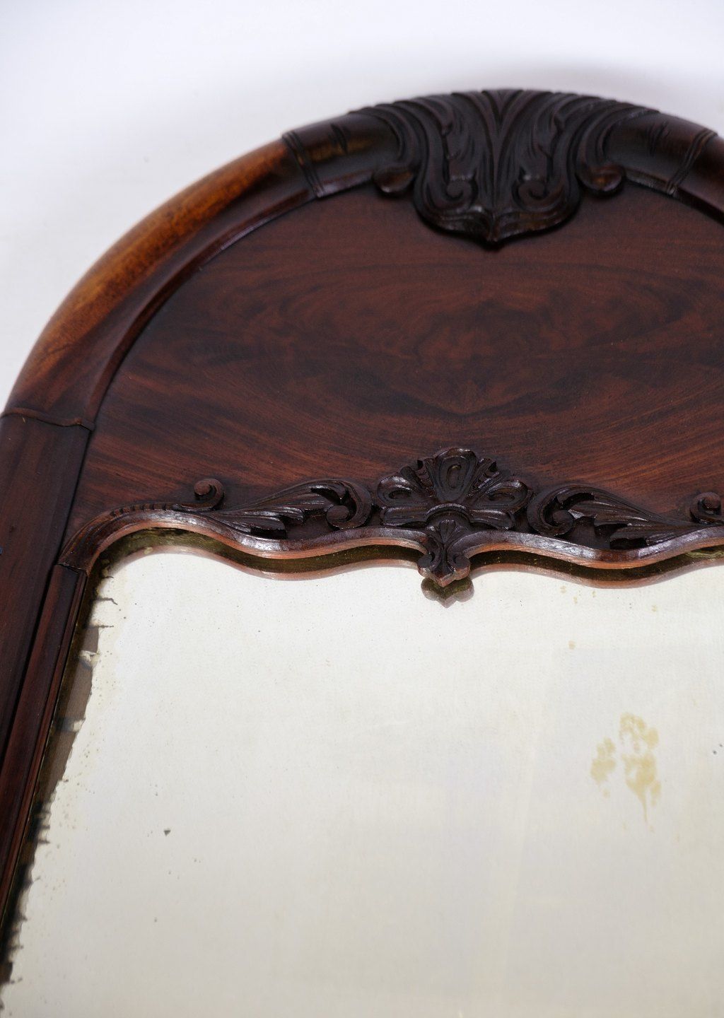 Antique Christian VIII Mirror In Mahogany From 1860s photo 525.0