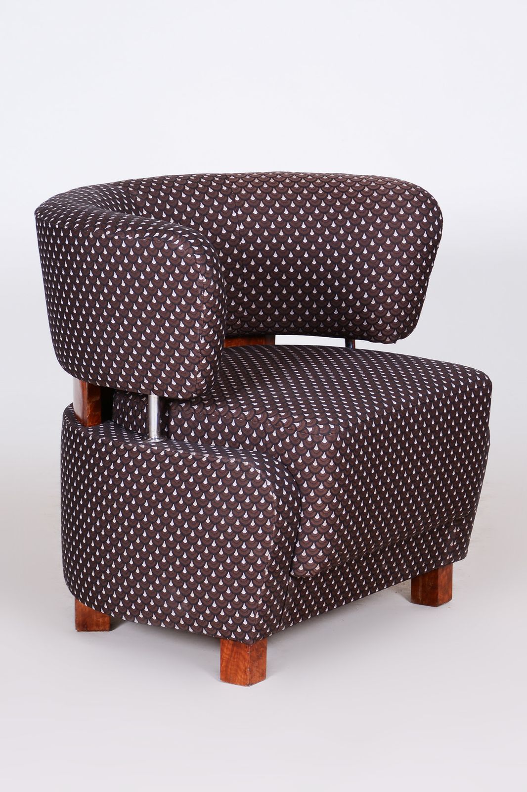 Avant Garde Armchair Made In 1920s France. Fully Restored photo vintage