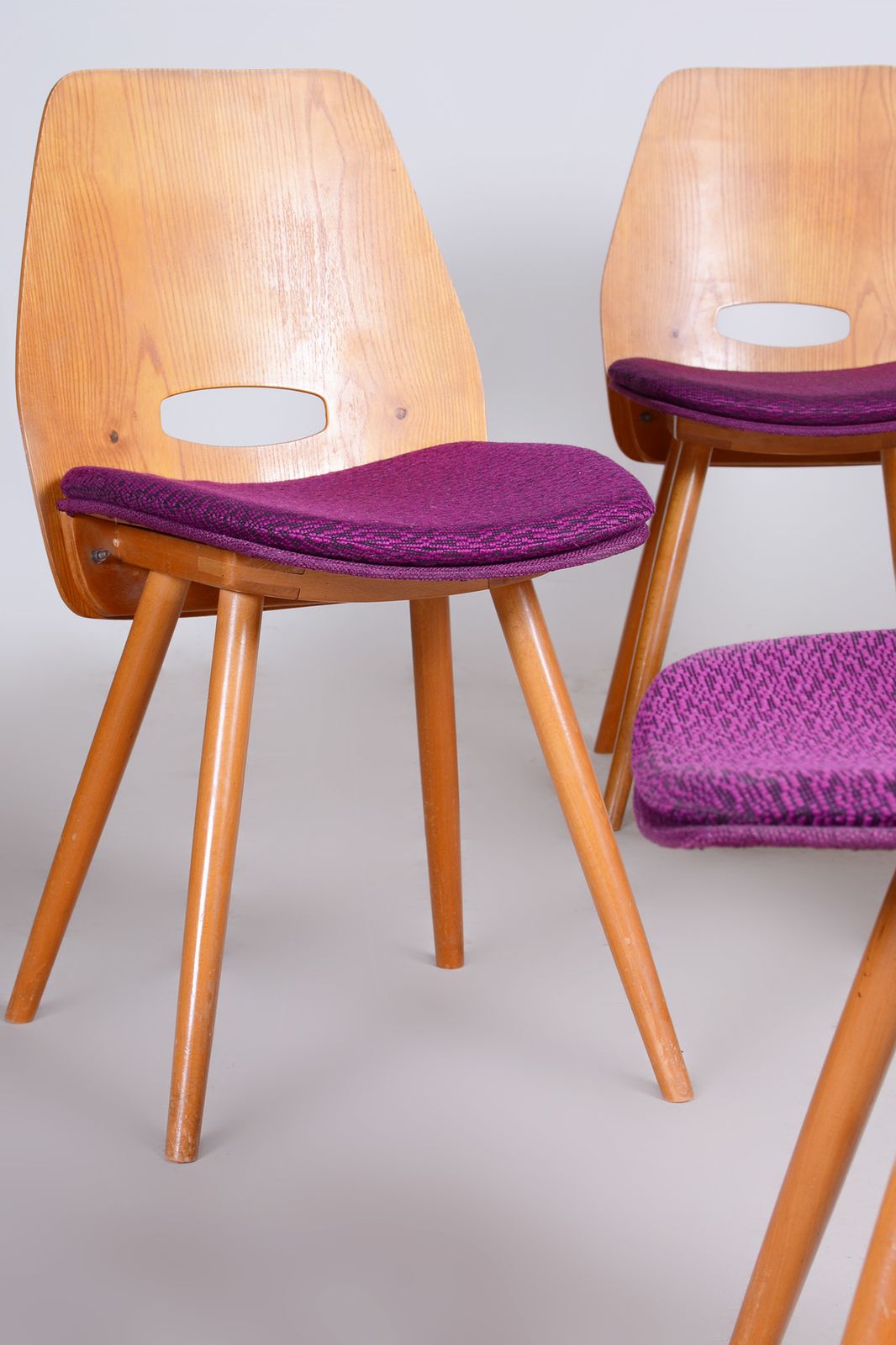 Mid Century Modern Dining Chairs, Designed By František Jirák For Tatra Nábytok photo buy