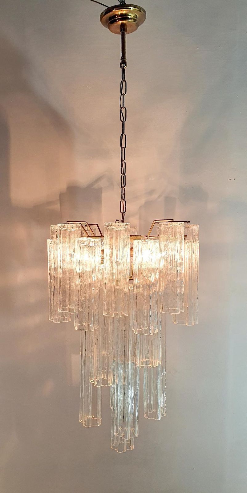 Chandelier "Tronchi" By Toni Zuccheri For Venini, 1960s photo furniture