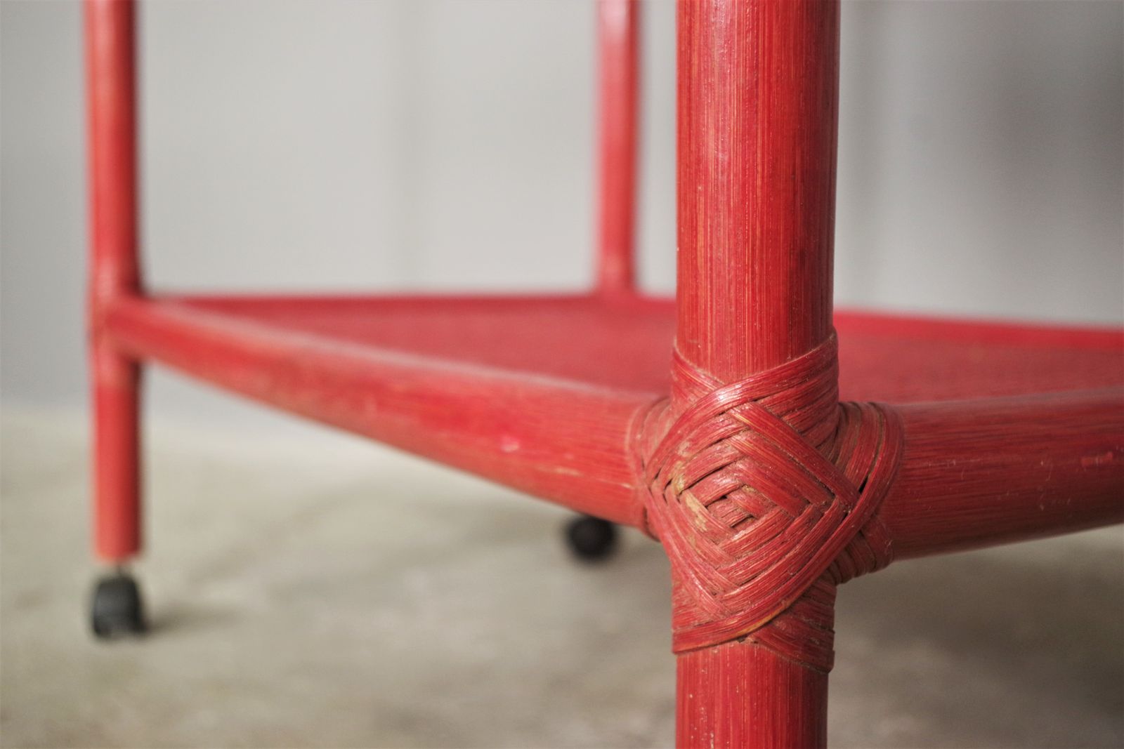 80s Bamboo Drink Cart, 1970s, Reclaimed Wood photo Furniture