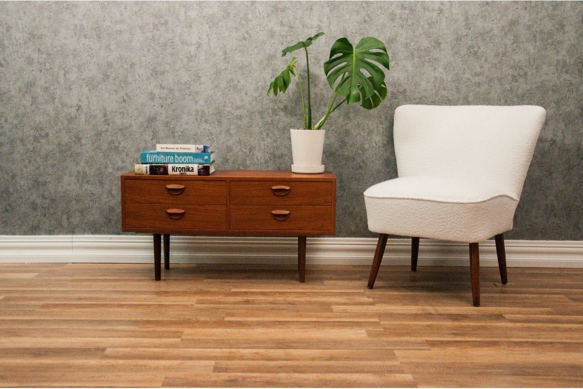 Bouclé Cocktail Chair, 1950s, Vintage photo for sale
