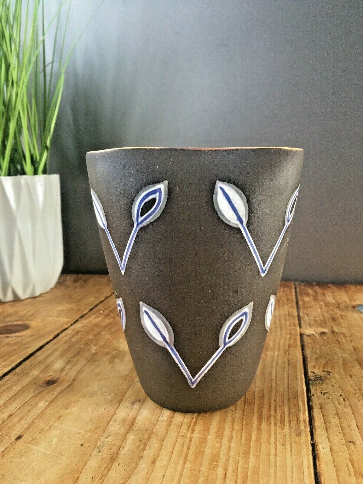 Mid Century 50's Francine Timmers Zenith Gouda Arto Abstract Art Pottery Vase photo furniture