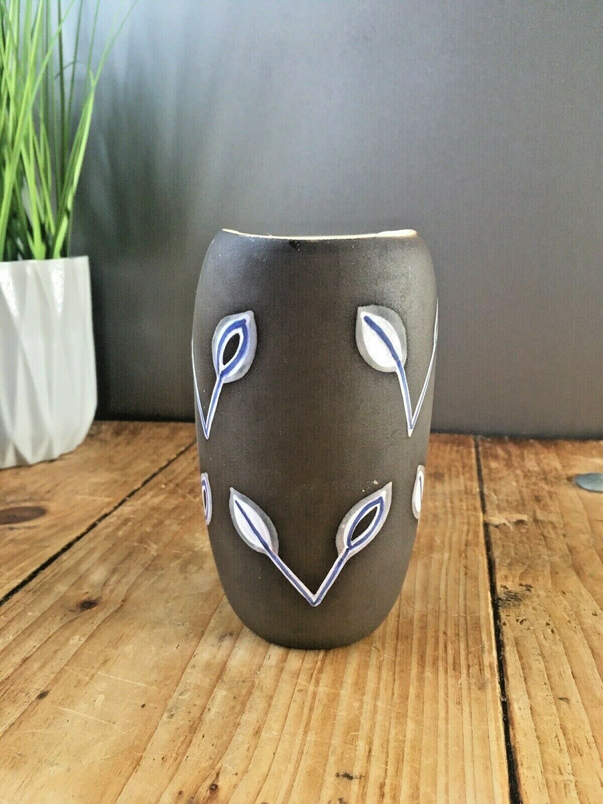 Mid Century 50's Francine Timmers Zenith Gouda Arto Abstract Art Pottery Vase photo for sale