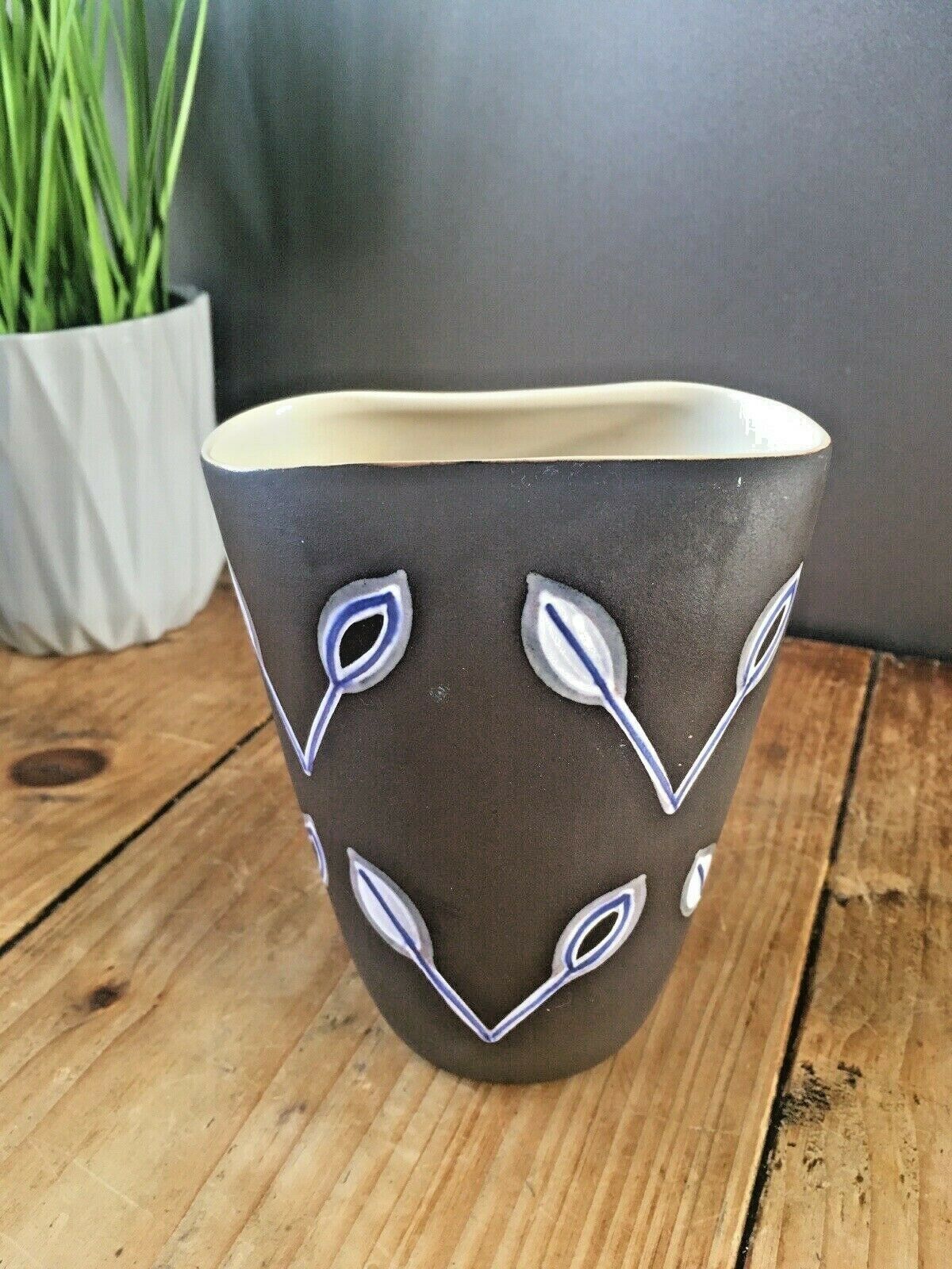 Mid Century 50's Francine Timmers Zenith Gouda Arto Abstract Art Pottery Vase photo vintage