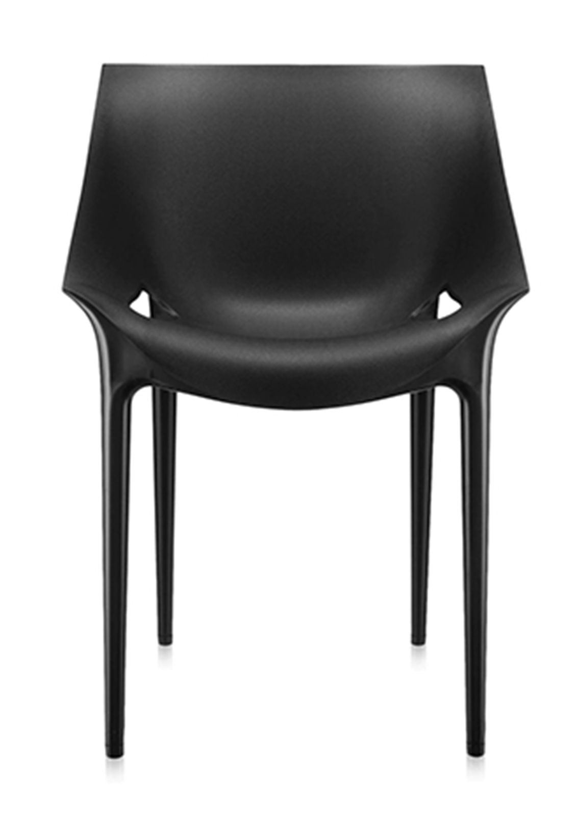 Philippe Starck & Eugeni Quitllet Designed For Kartell Black Polypropylene Stackable DR. Yes Chair Three Chairs In Stock Price Per Chair Ol photo 925.0