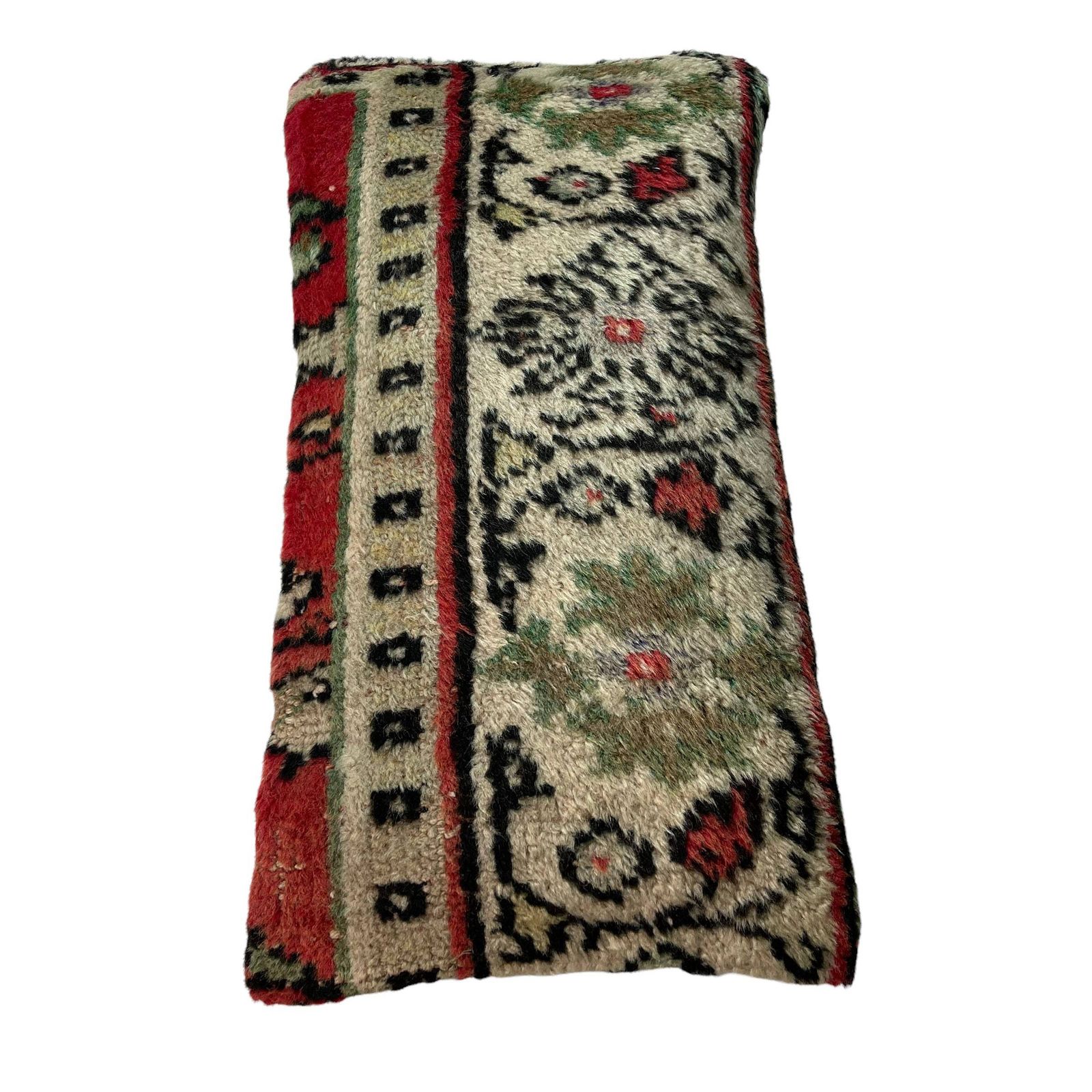 Vintage Hand Made Rug Cushion Cover, Decorative Rug Pillow Cover, Large Vintage Turkish Rug Cushion Cover photo vinterior