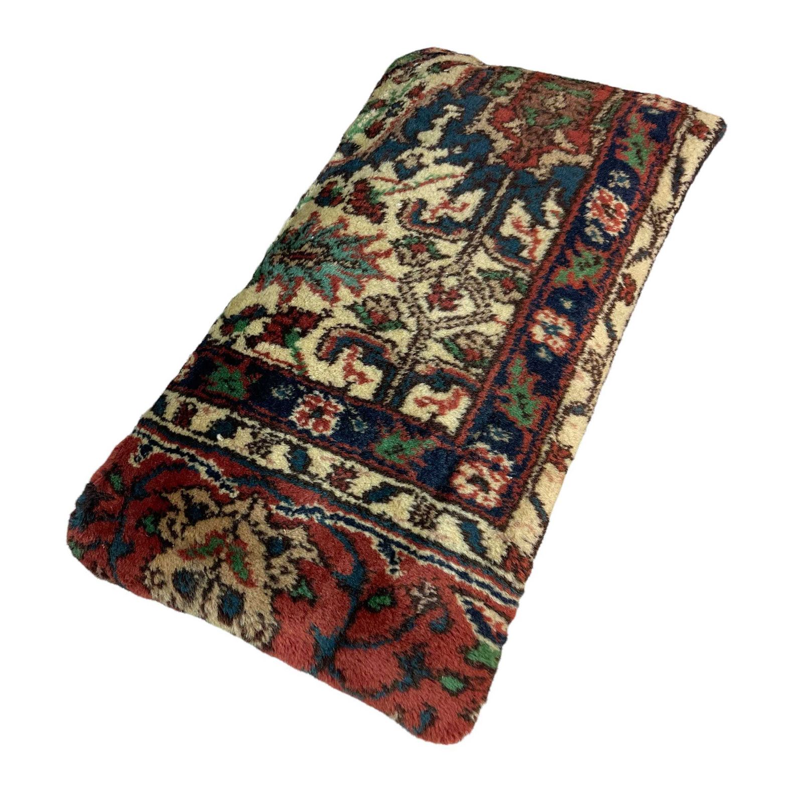 12'' X 24'' Vintage Hand Made Cover, 30 X 60 Cm Decorative Pillow Turkish Rug Cushion Cover photo vintage