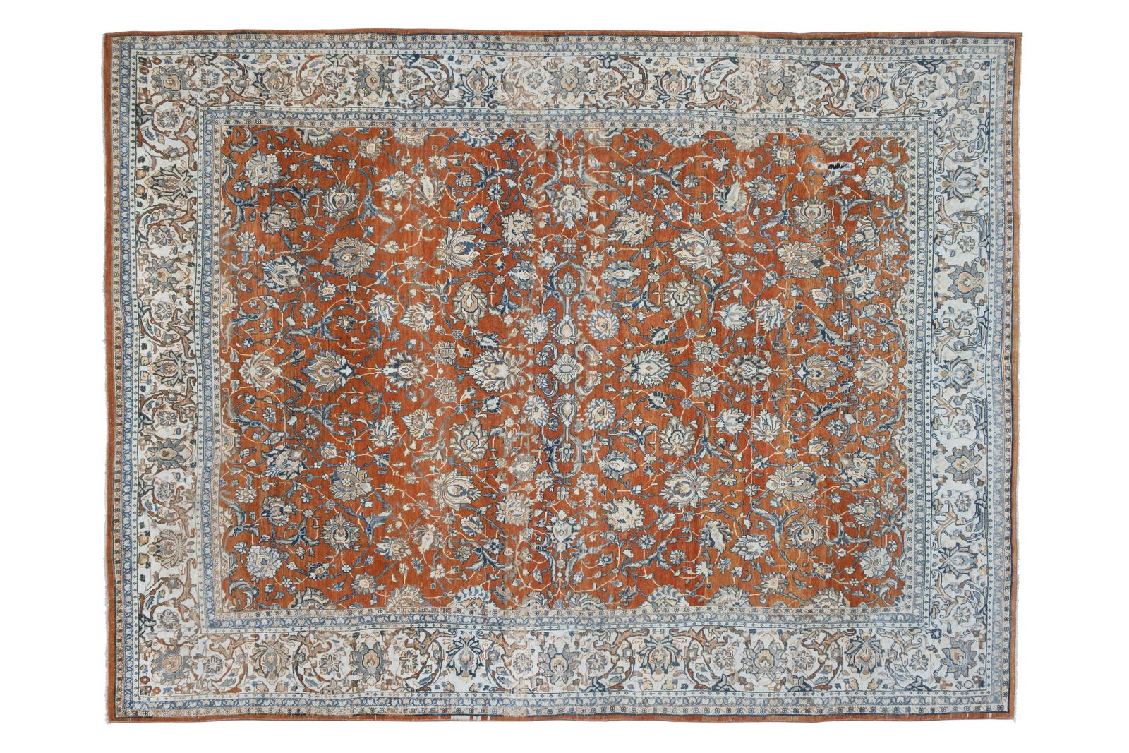 Textiles 1970s Vintage Red Oversize Turkish Rug  265 X 360 photo