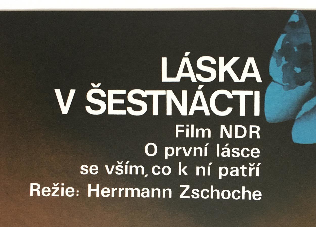 Movie Poster, Love At 16, Zdeněk Vlach, 1974 photo furniture
