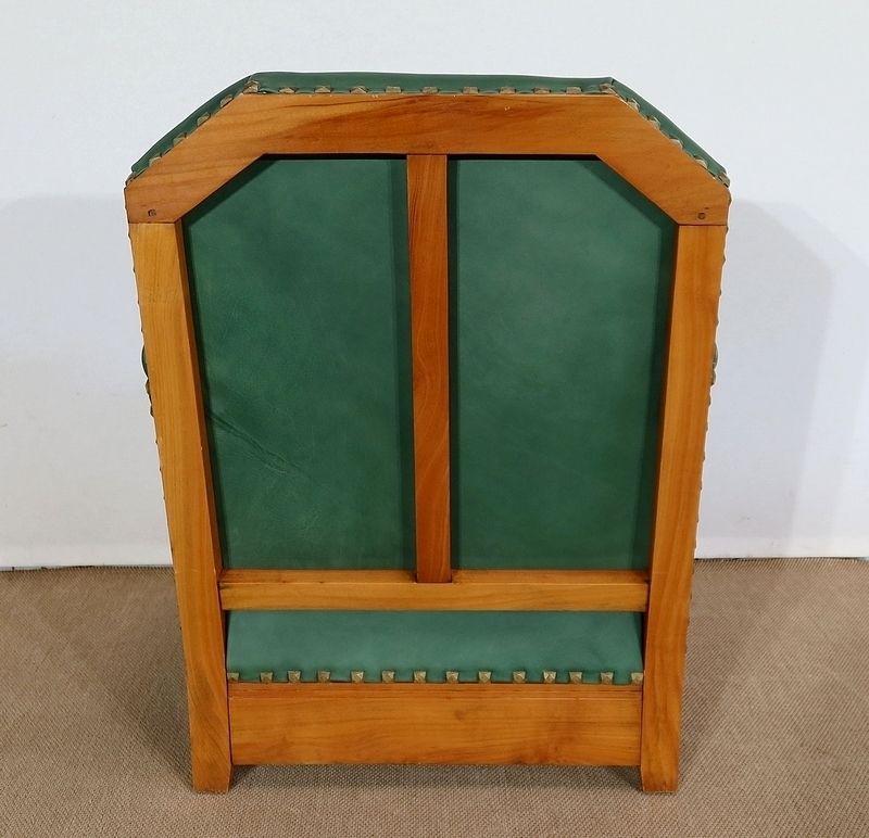 photo buy Pair Of Art Deco Armchairs In Solid Cherry, 1st Part Of The 20th Century