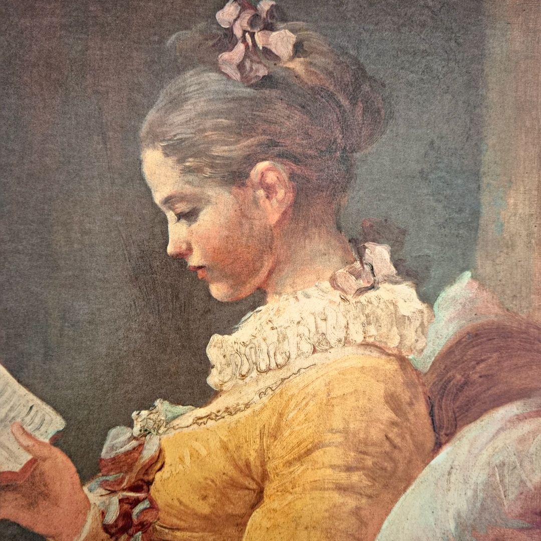 Young Girl Reading Jean Honoré Fragonard High Quality Print Wall Art photo furniture