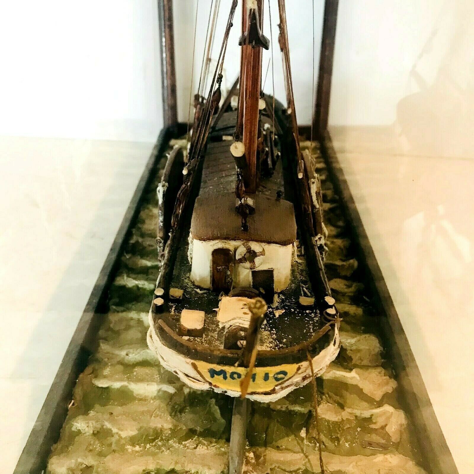 Old Model Of A 20th Century Sailboat photo vintage