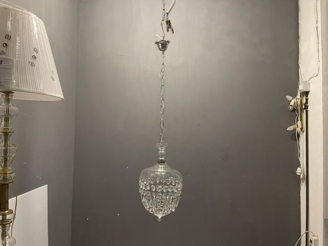 photo for sale Murano Glass Crystal Light Pendant