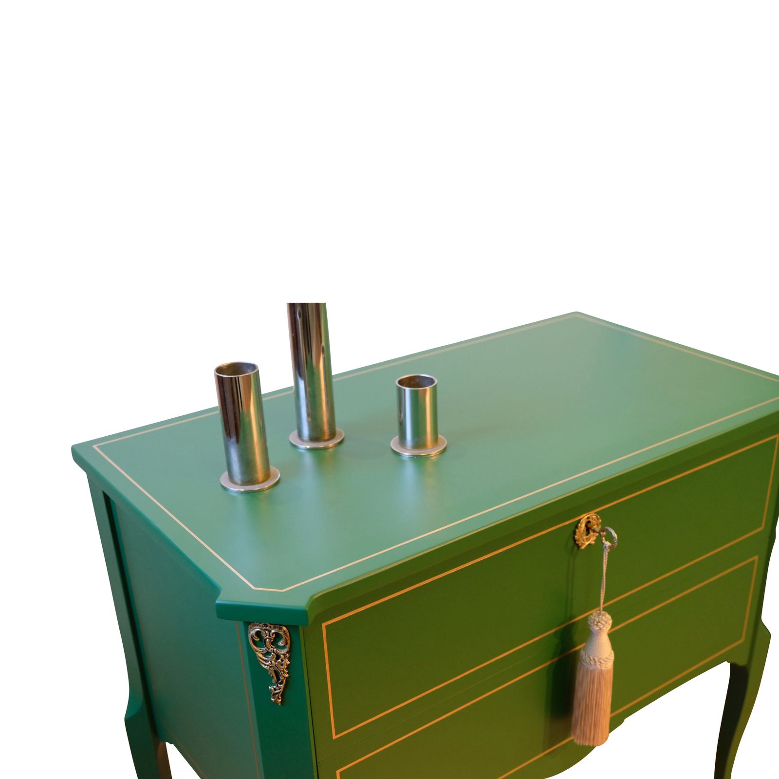 Gustavian Style Commode In Green With Detailing photo Furniture