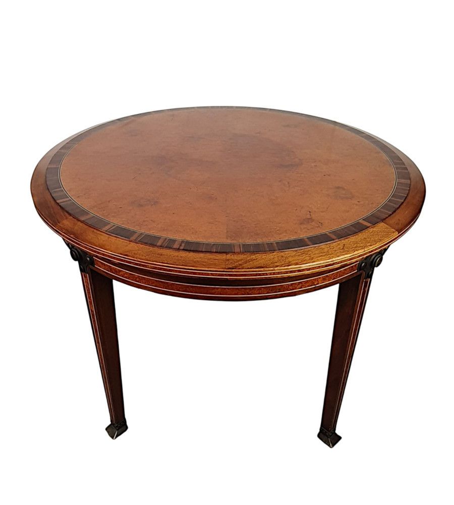 A Lovely Quality Early 20th Century Inlaid Coffee Table