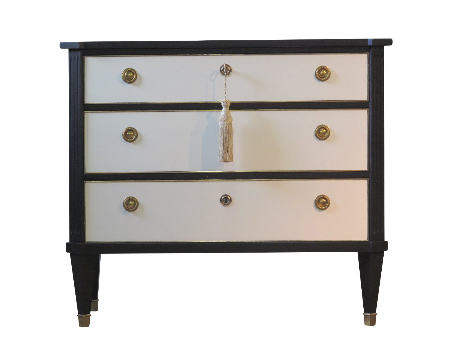 Vintage Gustavian Chest In Coco Chanel Style