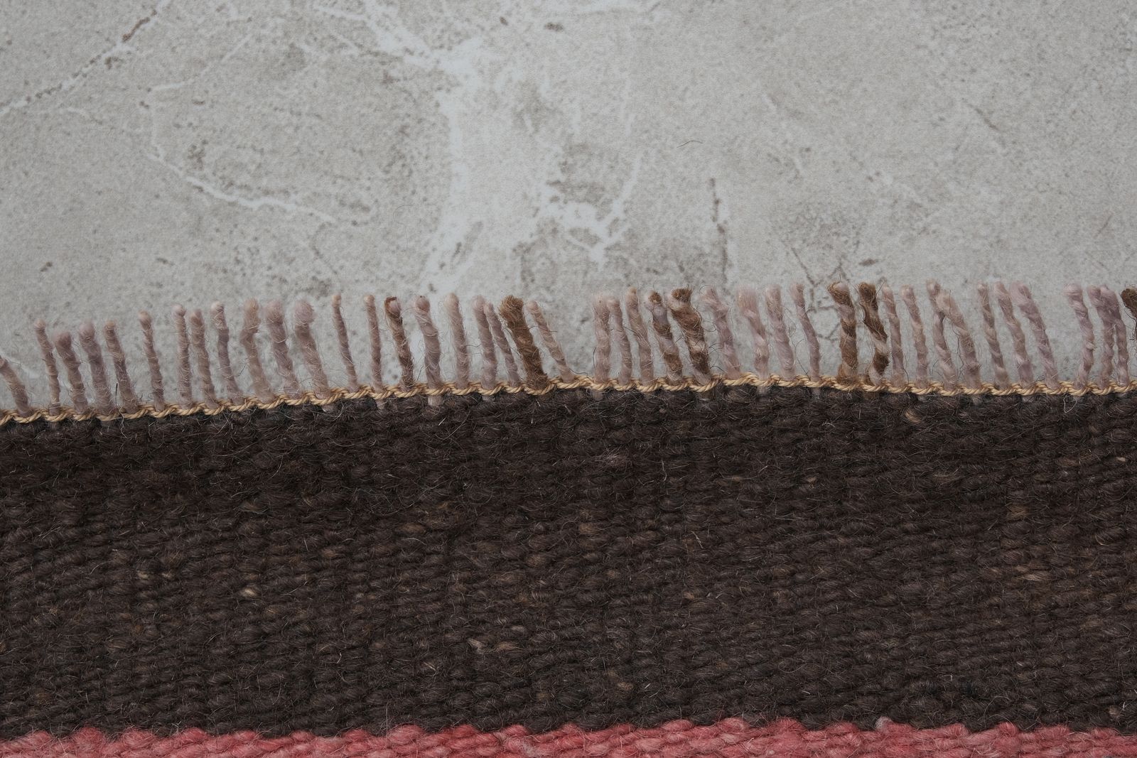 Turkish Puprle Brown Kilim Extra Long Hallway Runner With Boho Chic Style 78 X 728 Cm photo vintage
