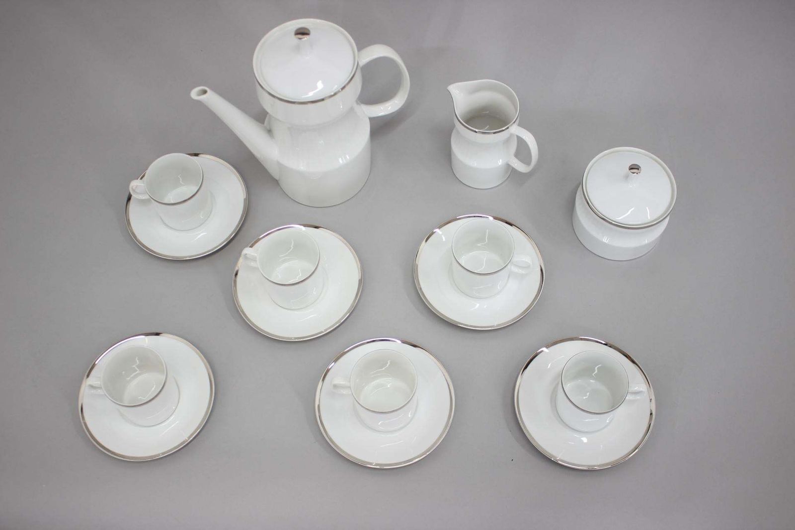 1964 Jaroslav Jezek Exlusive Porcelain Tea Set Nefertiti Czechoslovakia photo Home Decor