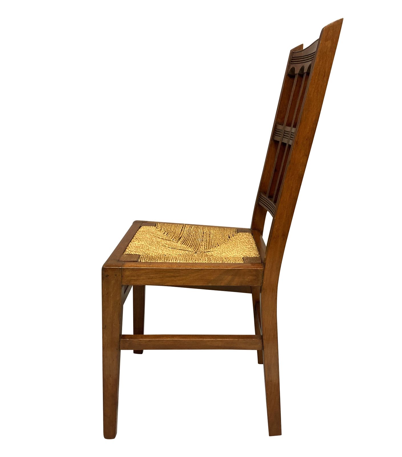 A Set Of Four English Mahogany Aesthetic Movement Dining Chairs photo buy
