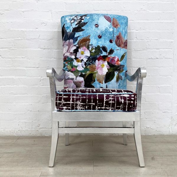Early Parker Knoll Lounge Chair In Designers Guild Fabrics