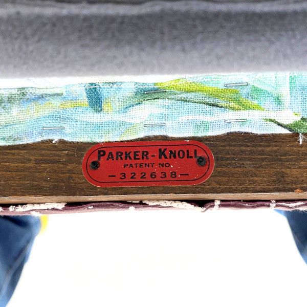 Early Parker Knoll Lounge Chair In Designers Guild Fabrics photo for sale