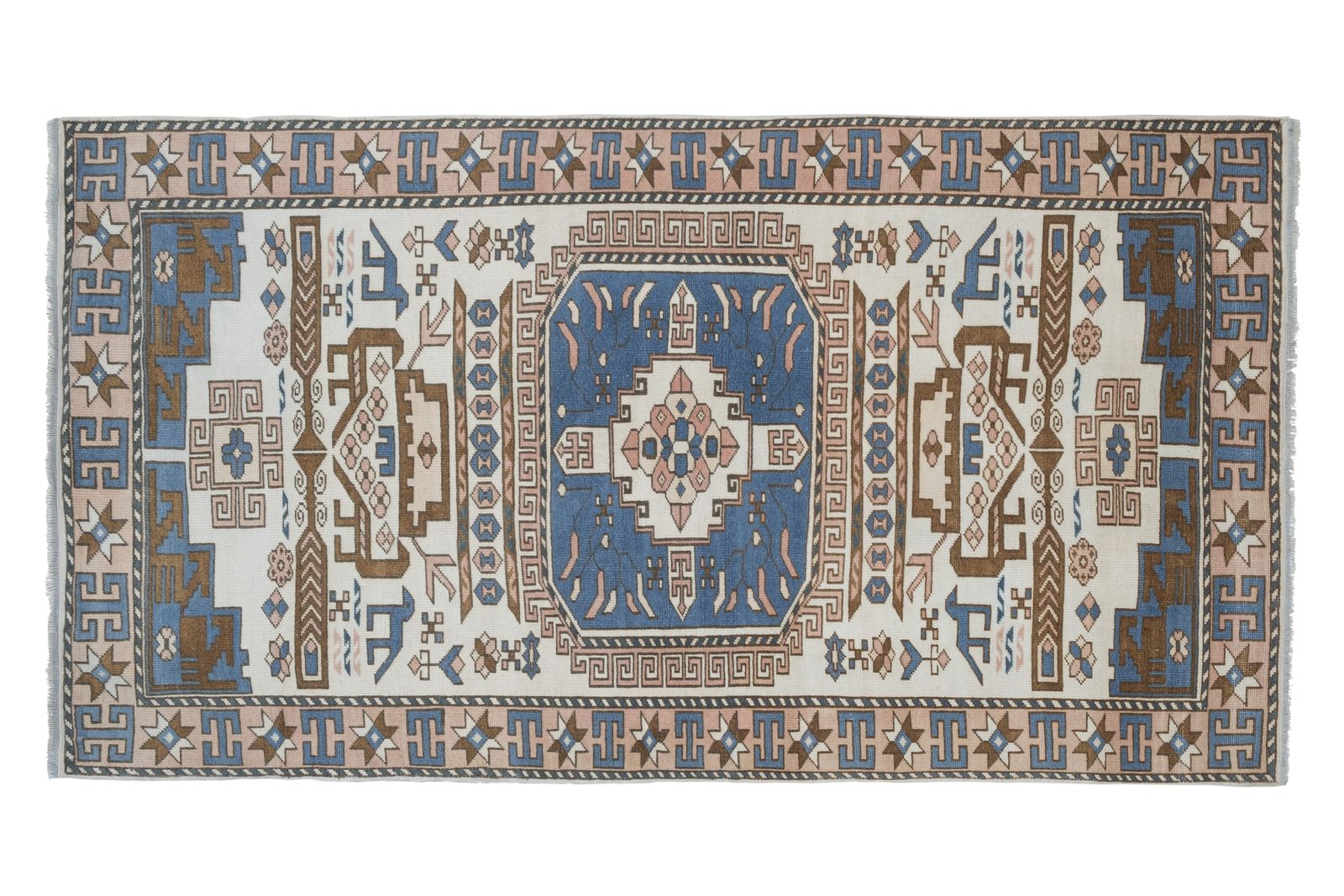 Vintage Turkish Geometric And Animal Design Rug 105 X 183 Cm photo furniture