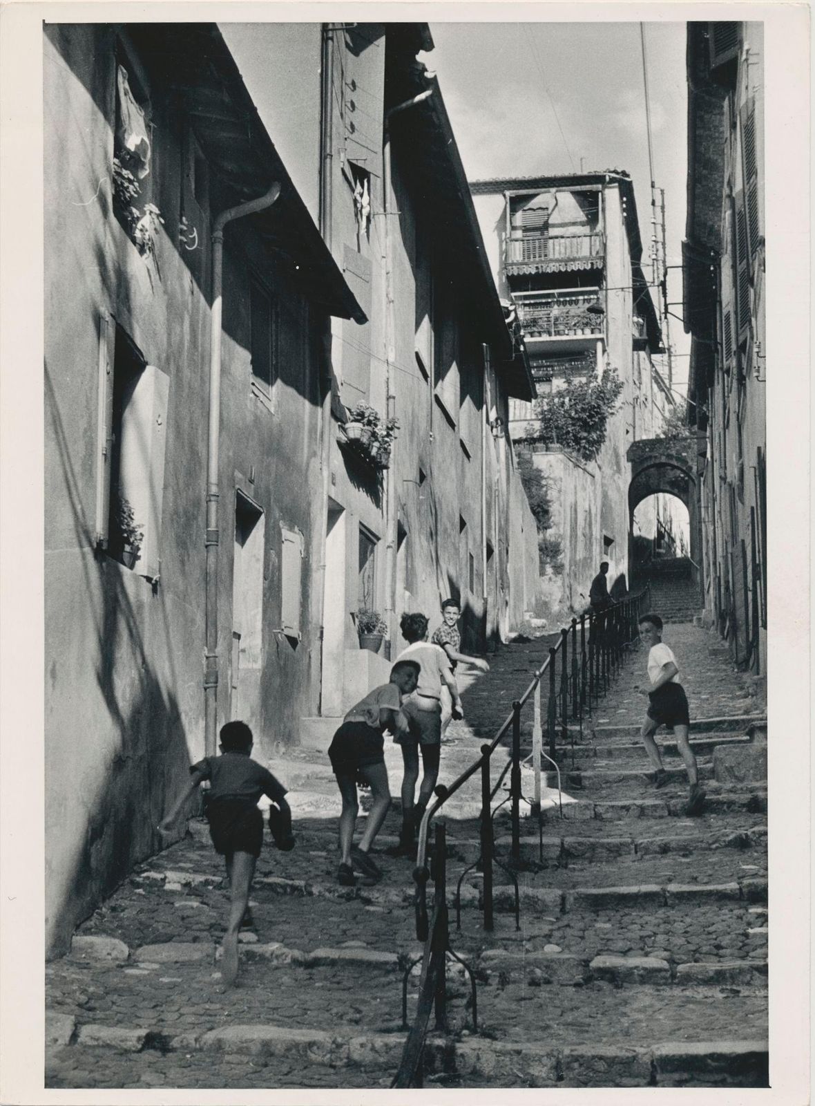 Stairs, Street Photography, 1950s
