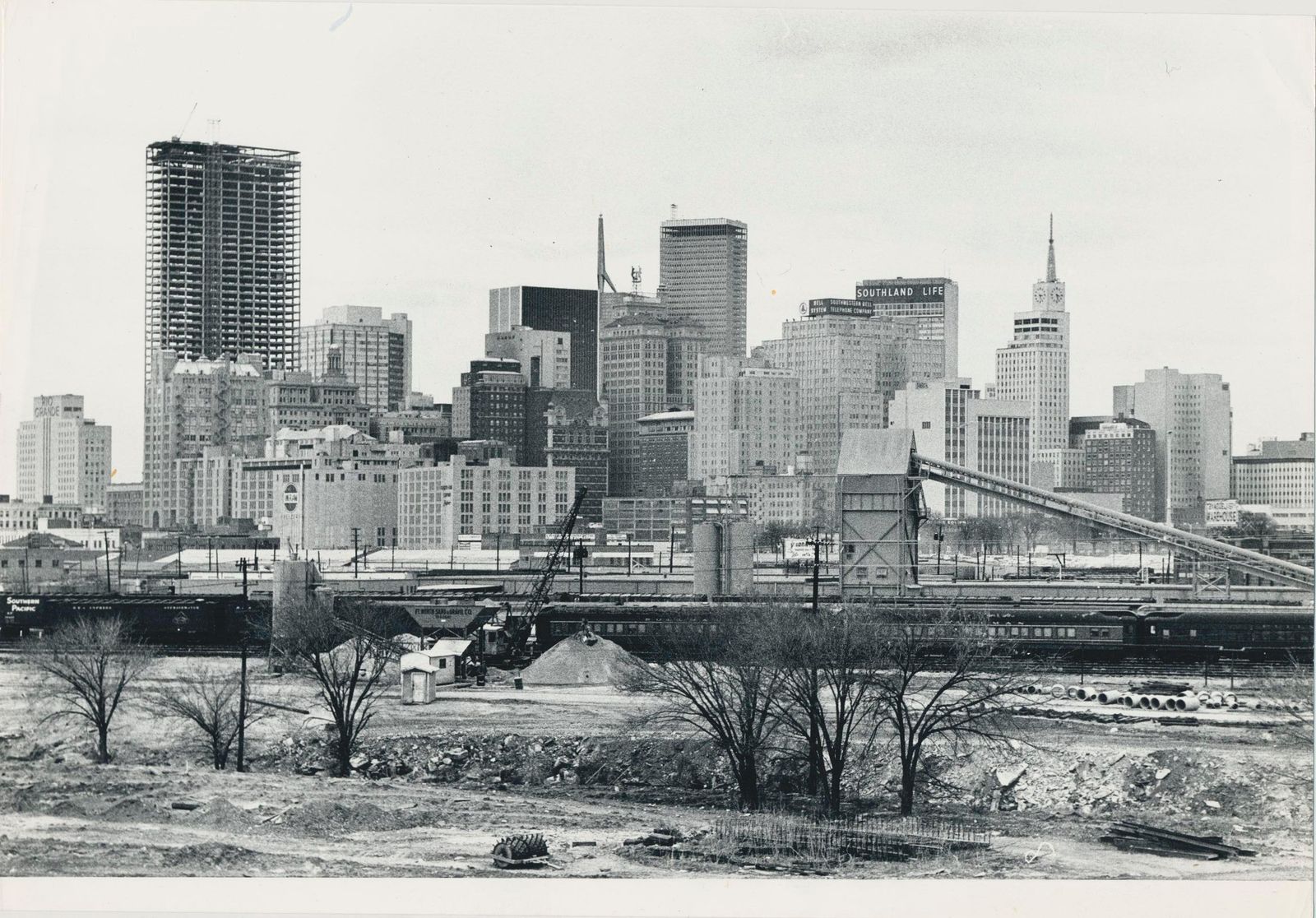 Erich Andres Dallas Skyline, Black And White Photography, USA 1960s