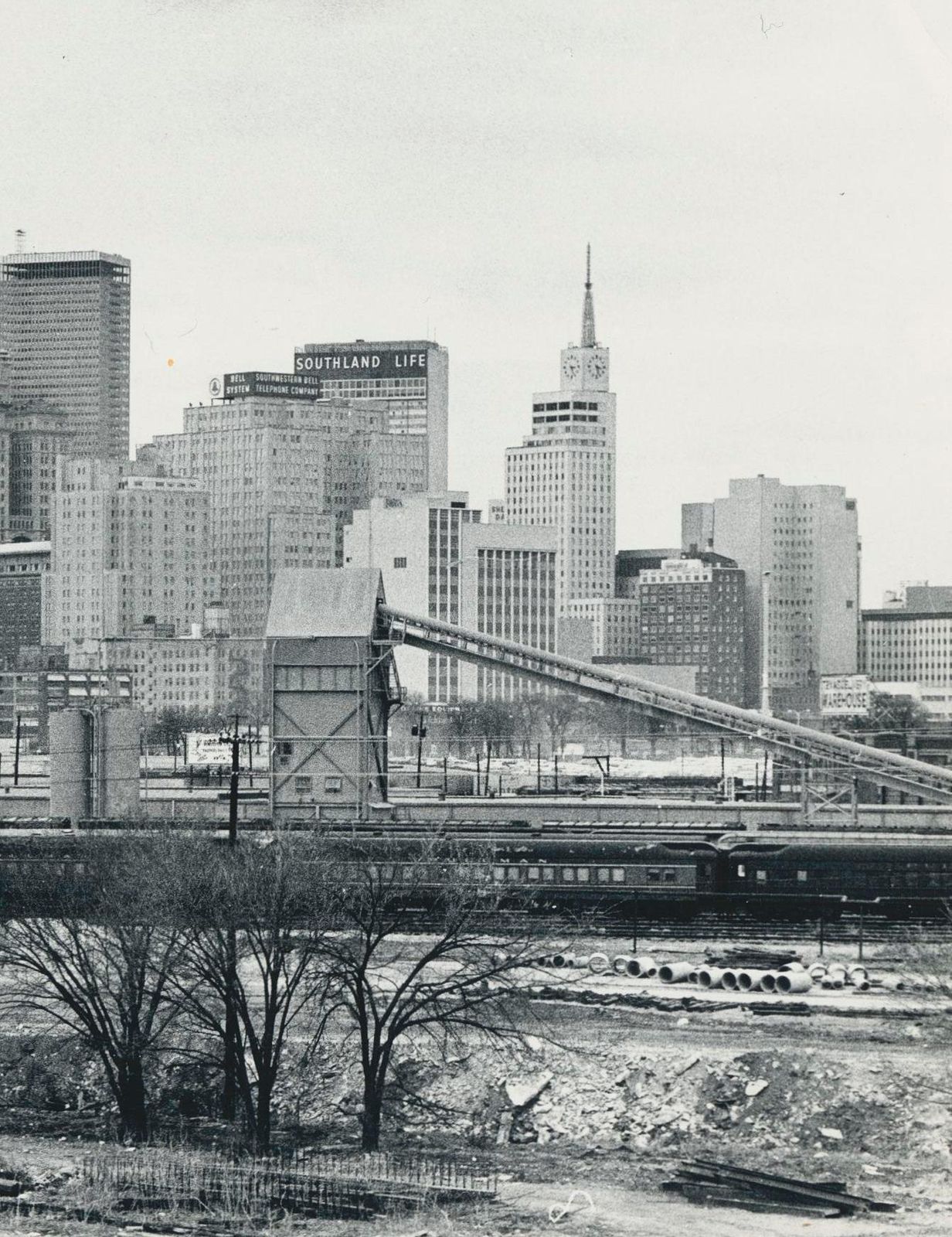 Erich Andres Dallas Skyline, Black And White Photography, USA 1960s photo for sale