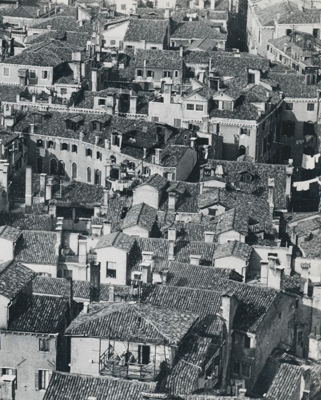 Houses From Above Silver Gelatine Print, Italy photo for sale