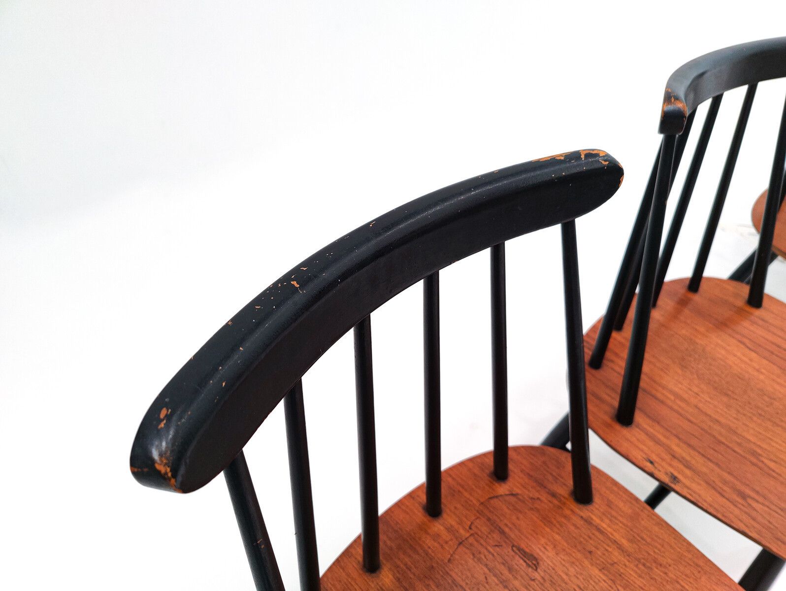 Set Of 6 'Fanett' Dining Chairs By Ilmari Tapiovaara For Edsby Verken photo vinterior