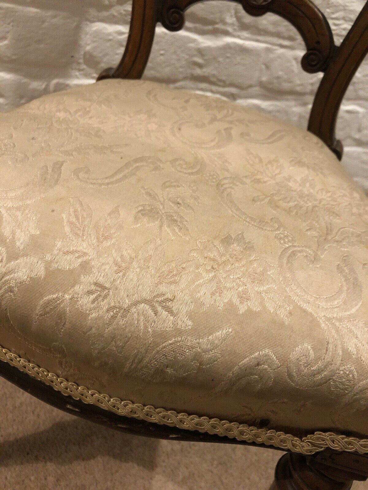 Antique Salesman Sample Chair, Made & Used By W Wallace Of Curtain Rd, London. photo vintage