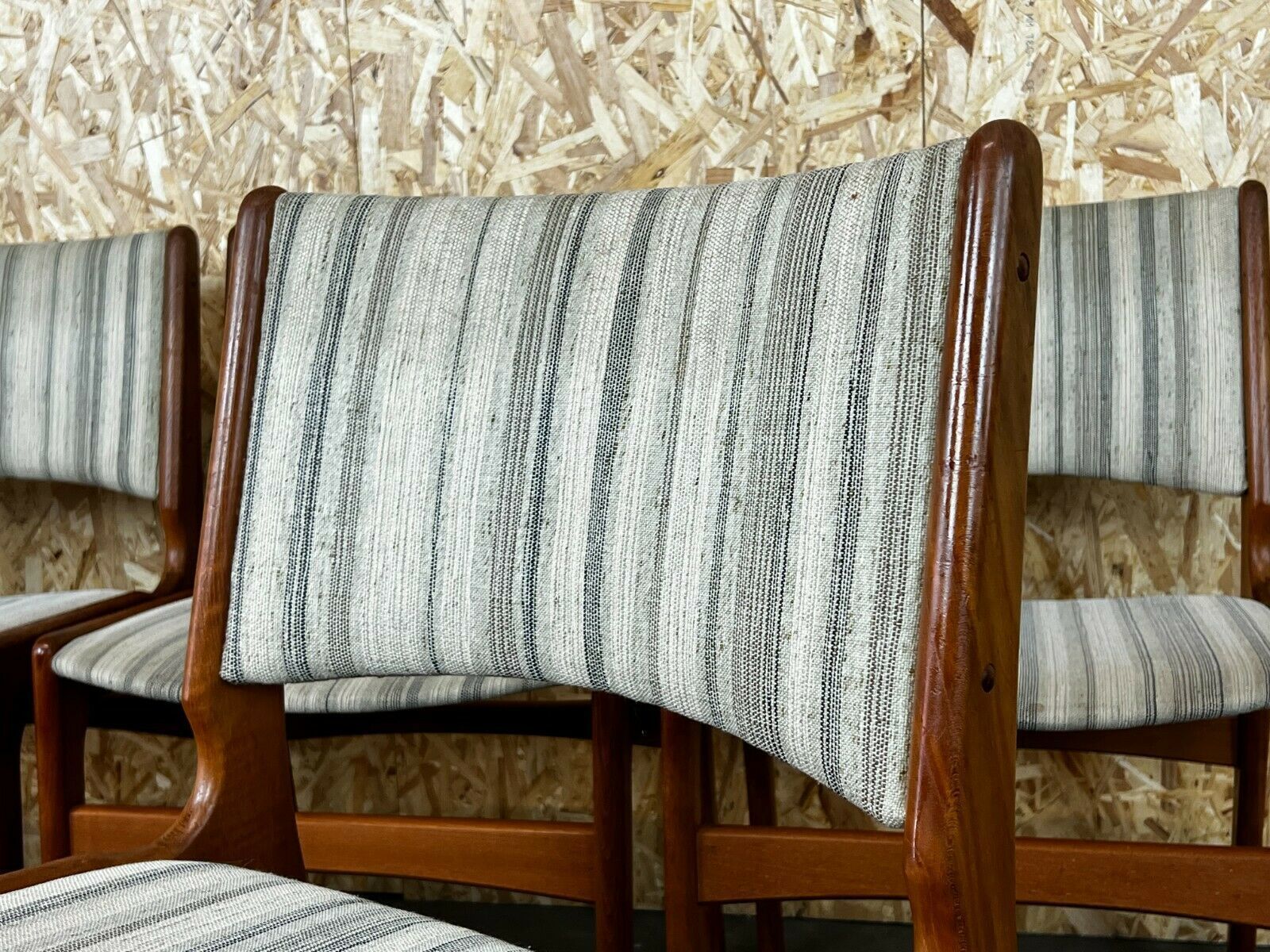 4x 60s 70s Teak Chairs Chair Dining Chair Henning Kjaernulf Danish 60s photo vinterior