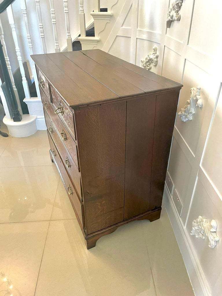 Antique George III Quality Oak Chest Of Drawers photo vinterior