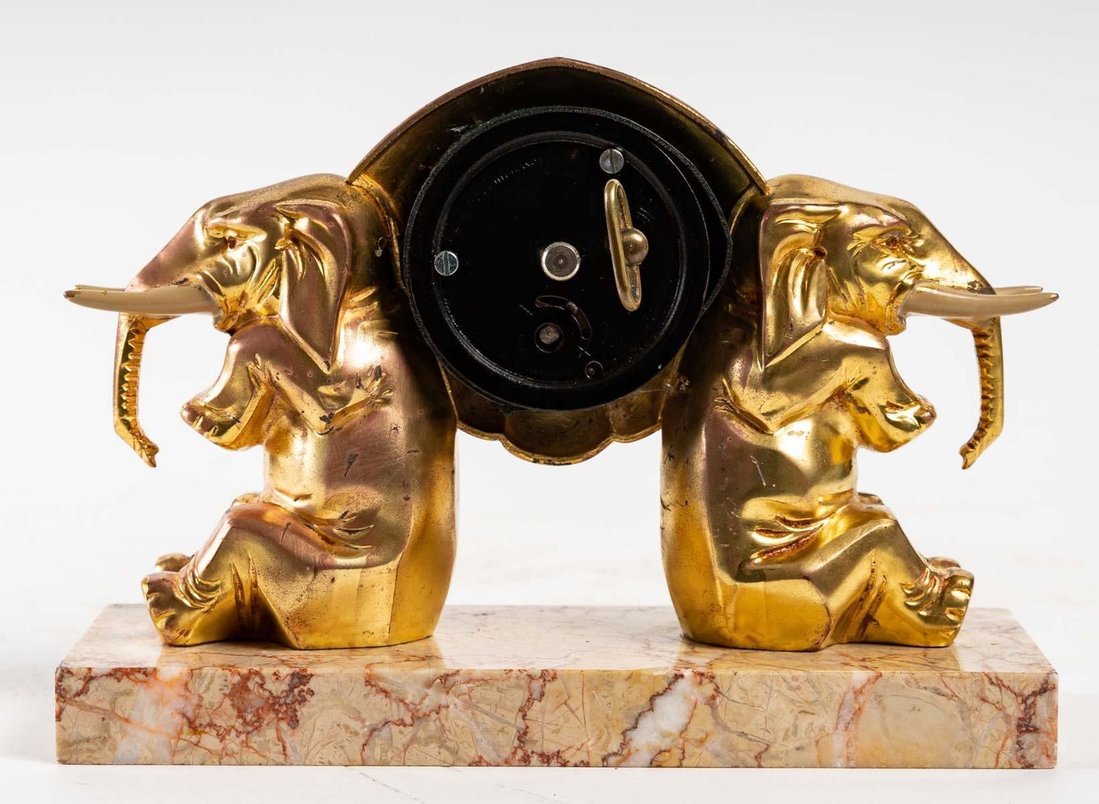 Small Clock With Elephants, 1910s photo Home Decor
