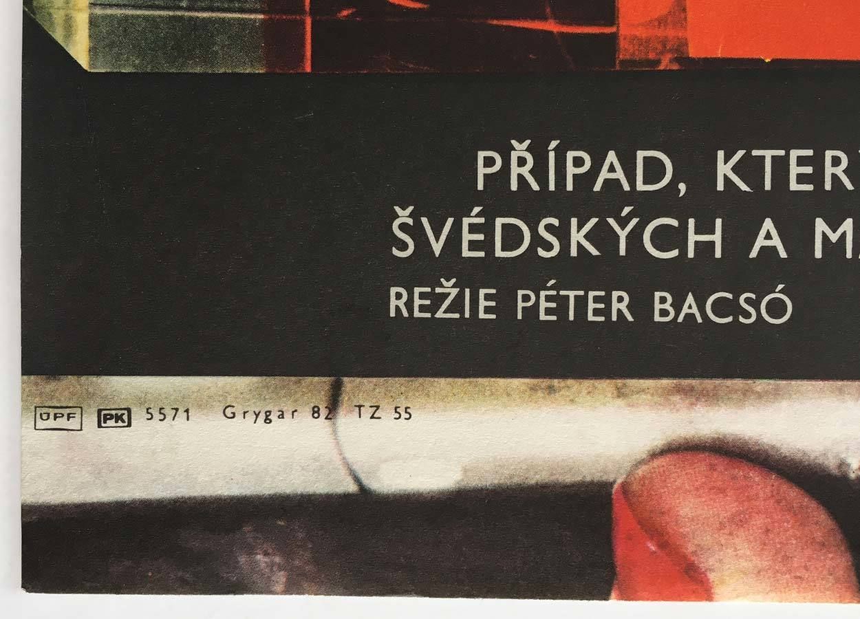 Original Film Poster, The Man Who Went Up In Smoke, Milan Grygar, 1982, Genuine Czech Vintage Print photo Art