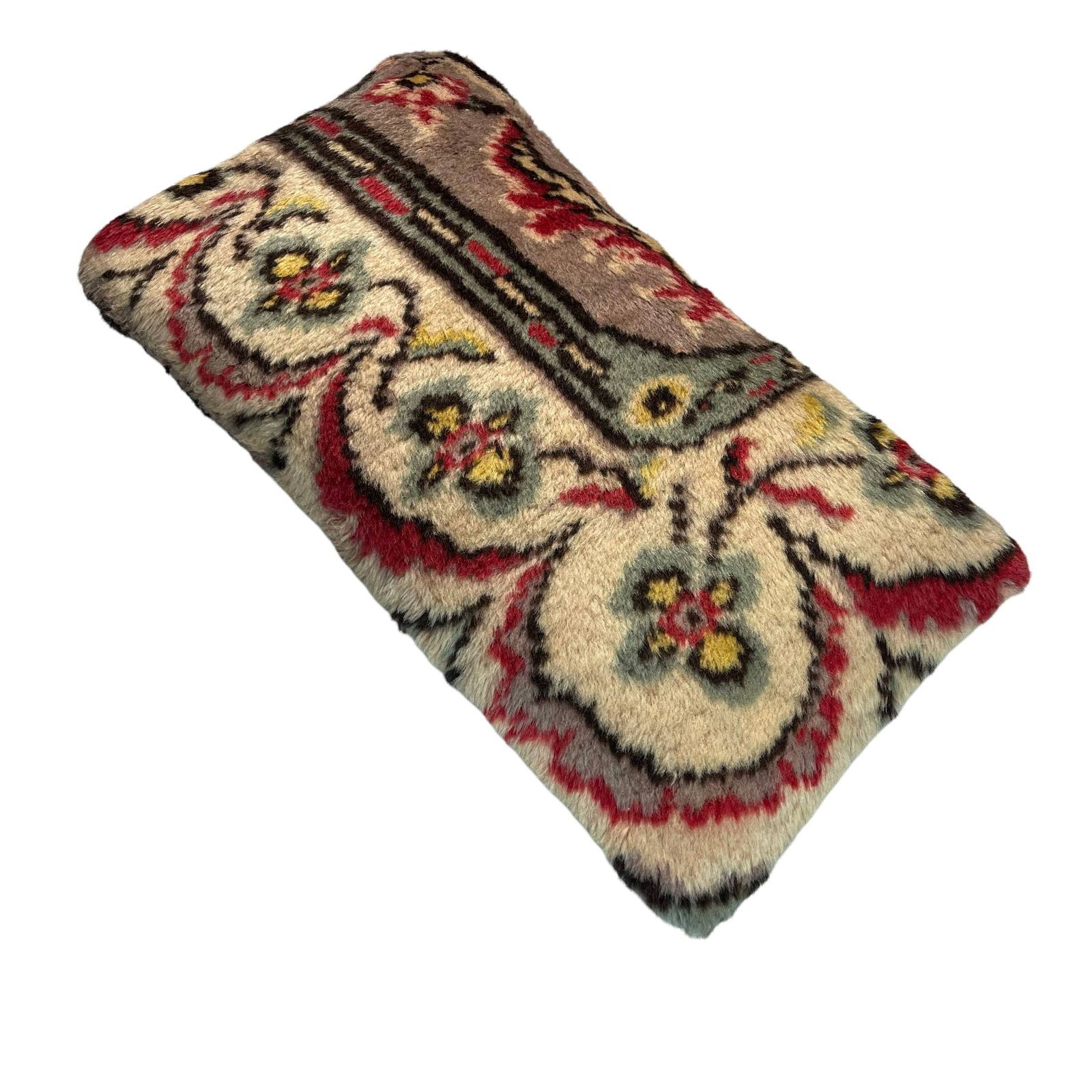 12'' X 24'' Vintage Hand Made Rug Cushion Cover, 30 X 60 Cm Decorative Rug Pillow Cover, Large Vintage Turkish Rug Cushion Cover photo vintage
