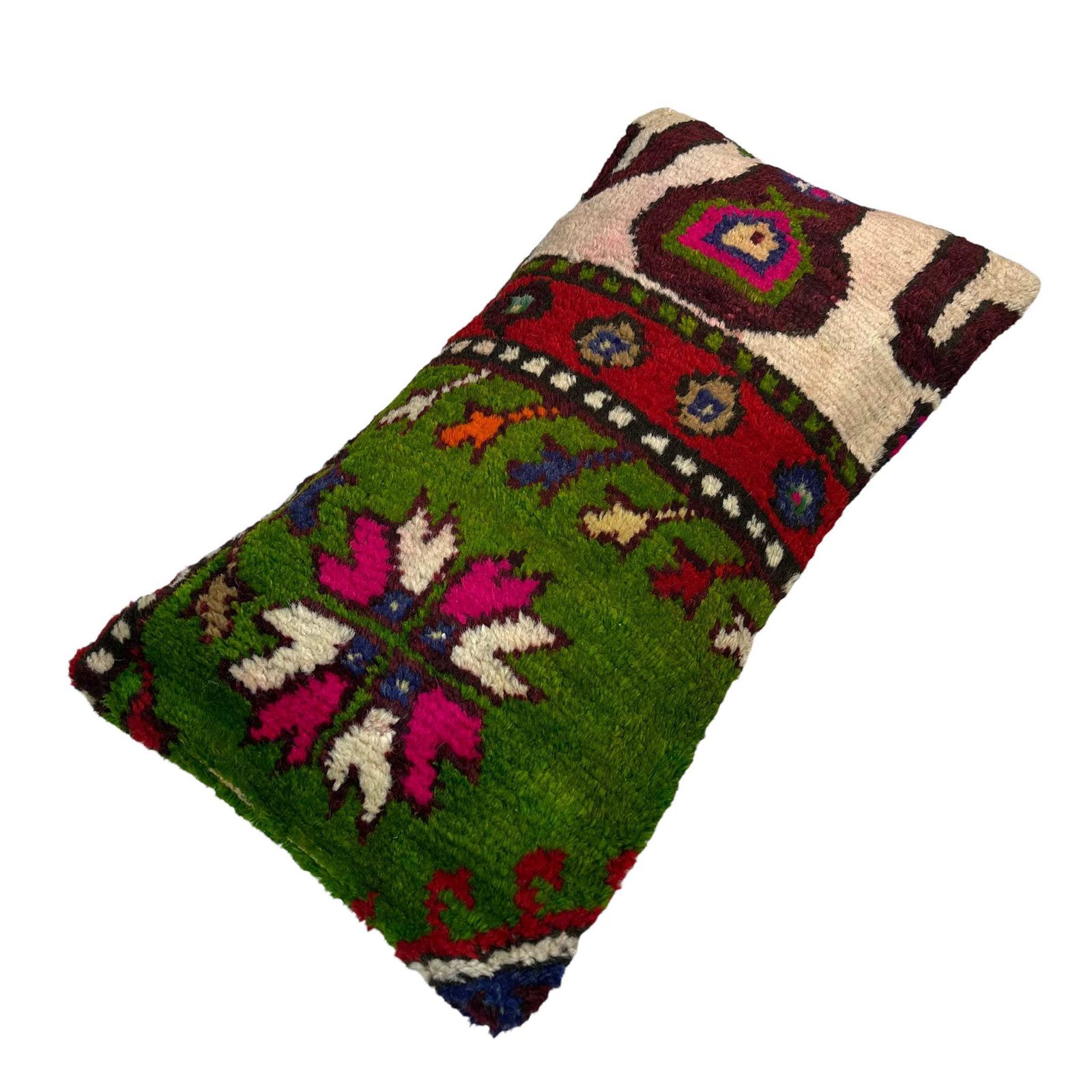 12'' X 24'' Vintage Hand Made Rug Cushion Cover, 30 X 60 Cm Decorative Rug Pillow Cover, Large Vintage Turkish Rug Cushion Cover photo furniture