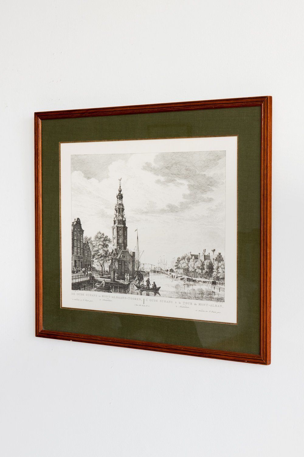 Simon Fokke, Oudeschans, Copperplate Engraving  1760 photo vinterior