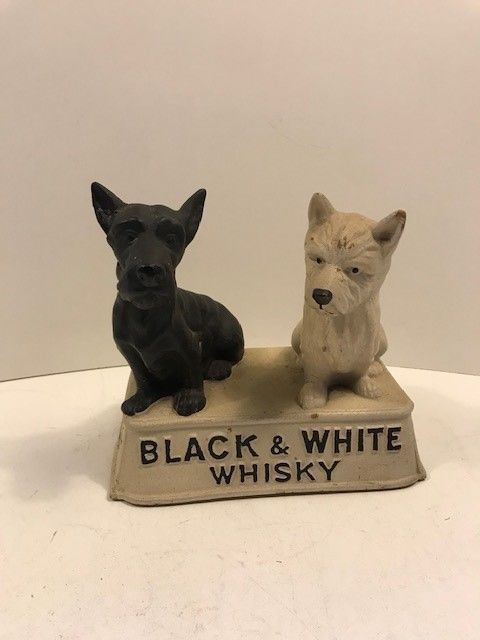 A 1950's Black And White Whisky Advertising Bar Display