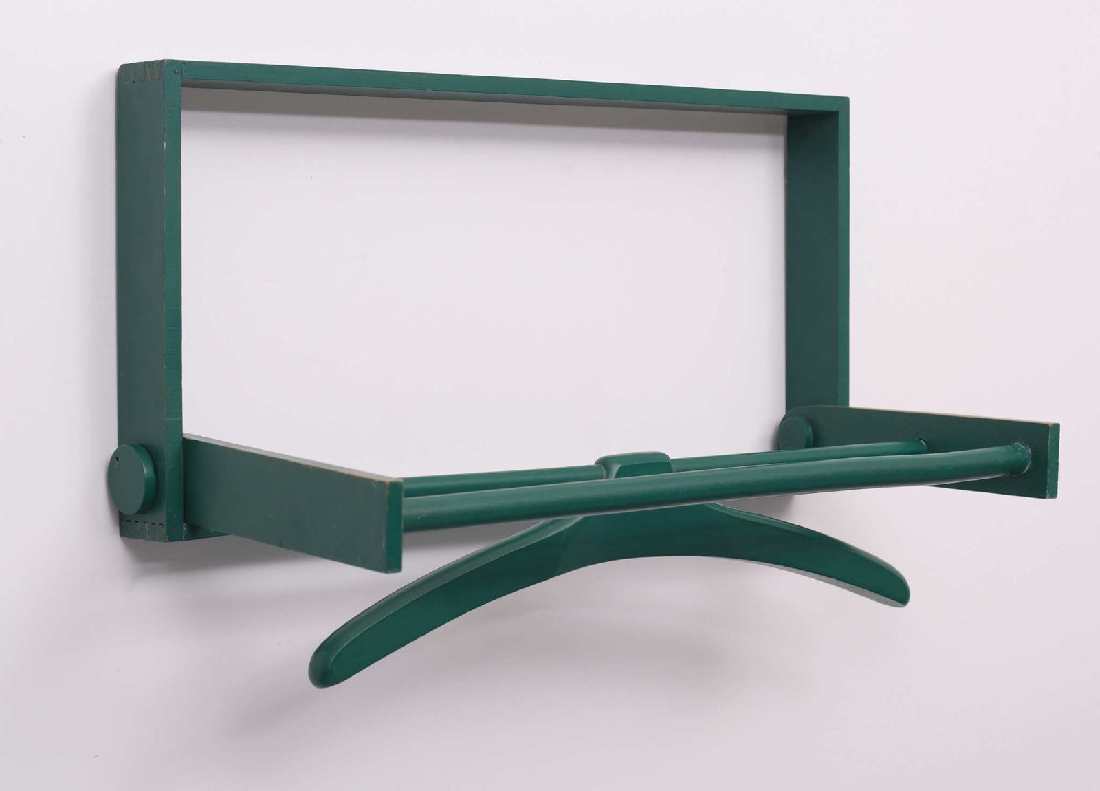 Scandinavian Folding Out Wall Valet, 1960s photo vinterior