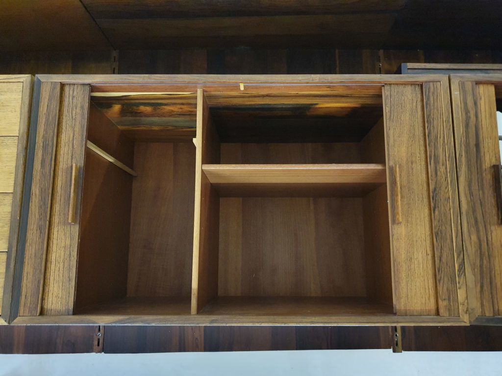 Furniture Rosewood Wall Unit By Kai Kristiansen For Feldballes Mobelfabrik, Denmark 1950's photo
