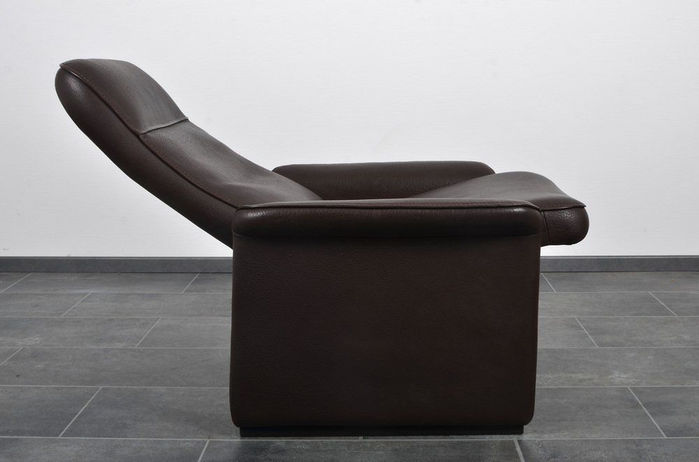 Ds 50 Cigar Brown Neck Leather Armchair By De Sede photo for sale