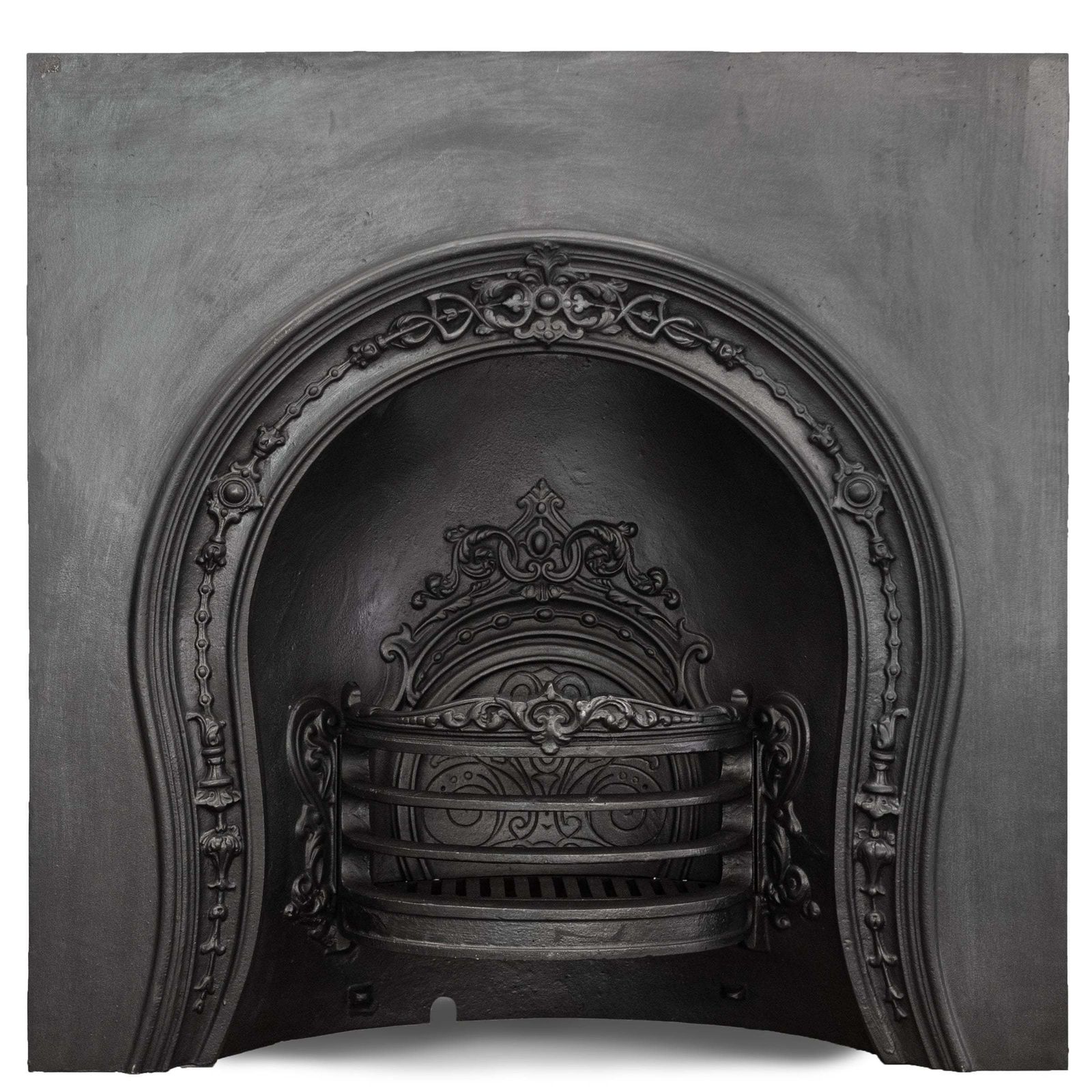 Antique Ornate Late Georgian, Early Victorian Cast Iron Insert