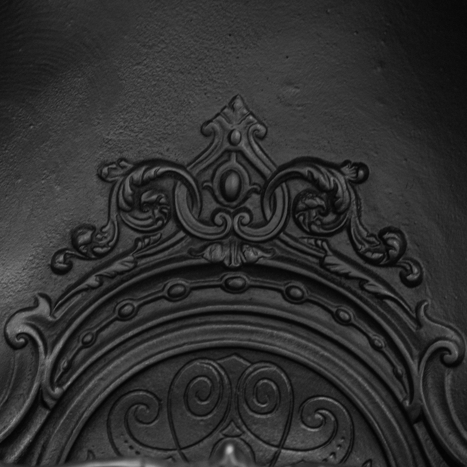 Antique Ornate Late Georgian, Early Victorian Cast Iron Insert photo buy