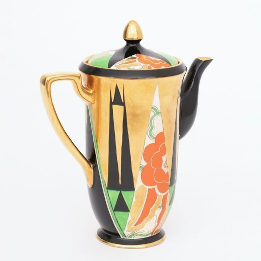 Art Deco 'Orient' Coffee Pot By Crown Devon